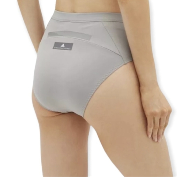 Adidas X Stella McCartney Ice Grey Hybrid Swim Shorts Brief Size Medium - Picture 3 of 10